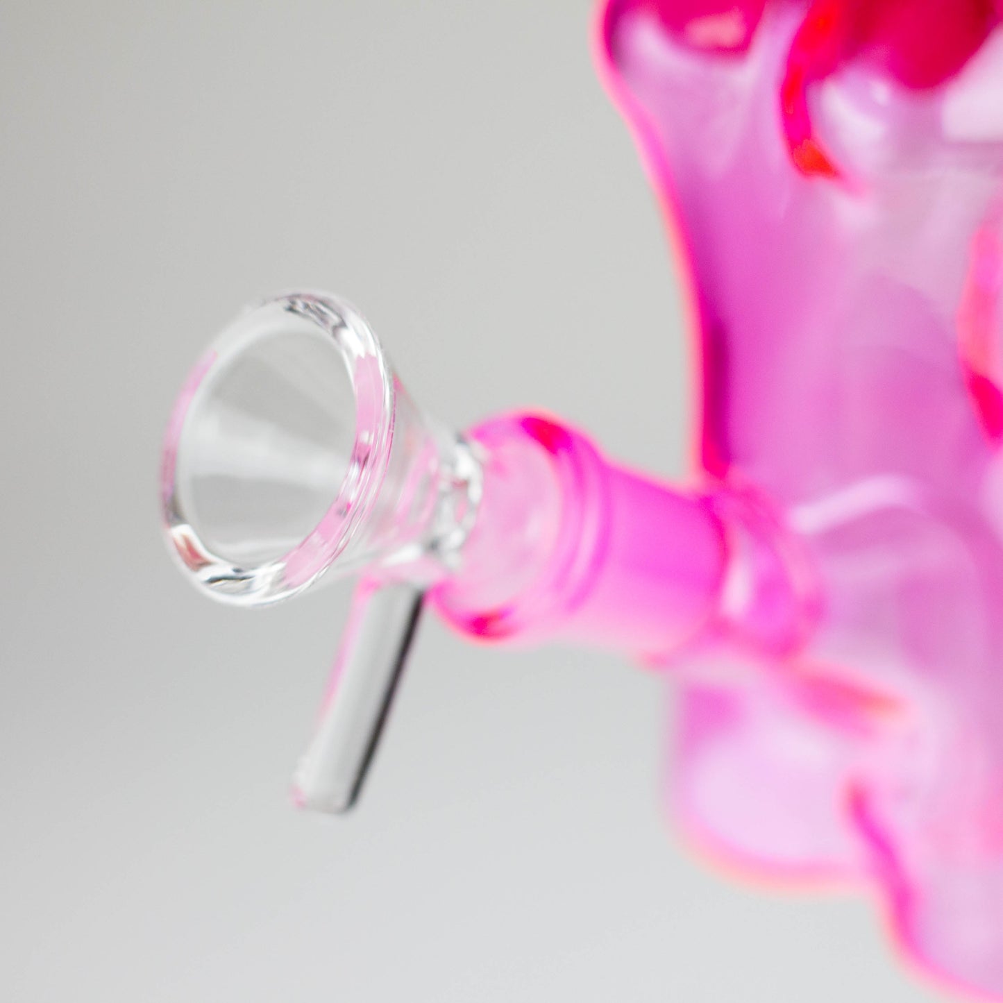 4″ Pink Lady Soft Glass Bong – Mini Feminine Water Pipe with 14mm Bowl