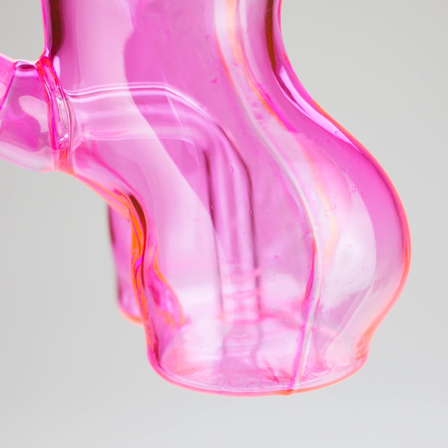 4″ Pink Lady Soft Glass Bong – Mini Feminine Water Pipe with 14mm Bowl