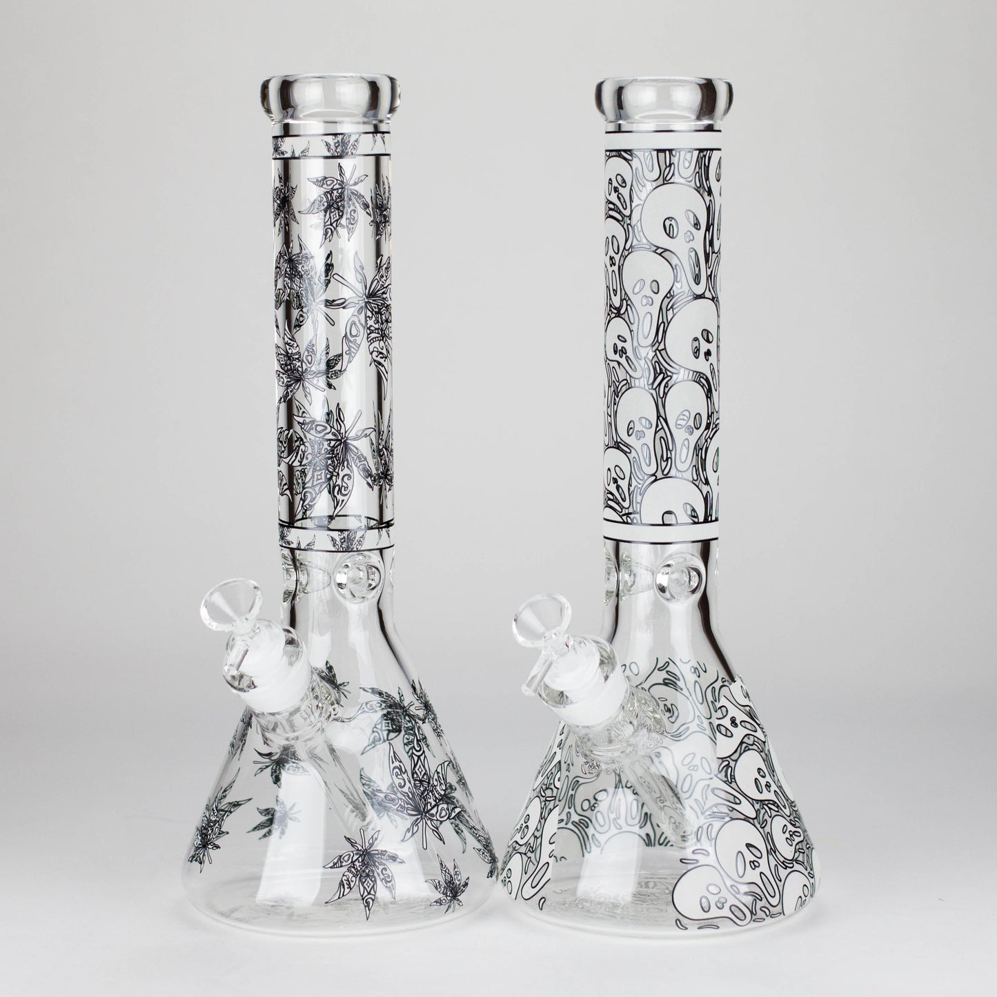 14″ Glow-in-the-Dark Glass Beaker Bong