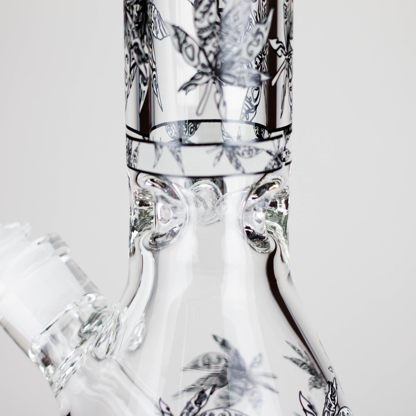 14″ Glow-in-the-Dark Glass Beaker Bong