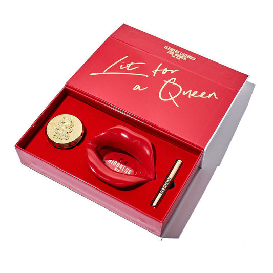 Get Lit Kit – Luxe CBD Essentials Kit with Grinder, Lighter & Ashtray